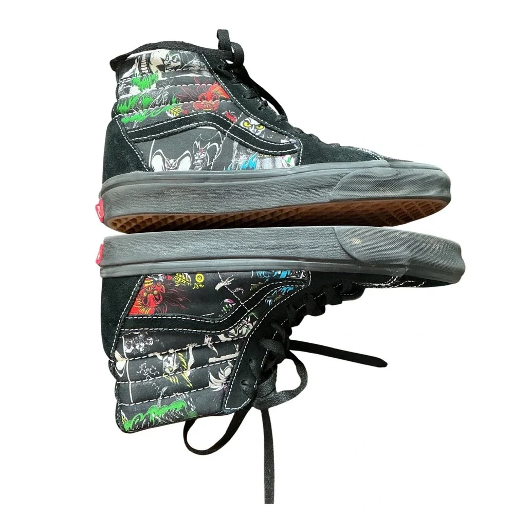 Vans Sk8-Hi Disney 100 Villains Black High Top Sneakers Mens 6.5 Womens 8.0